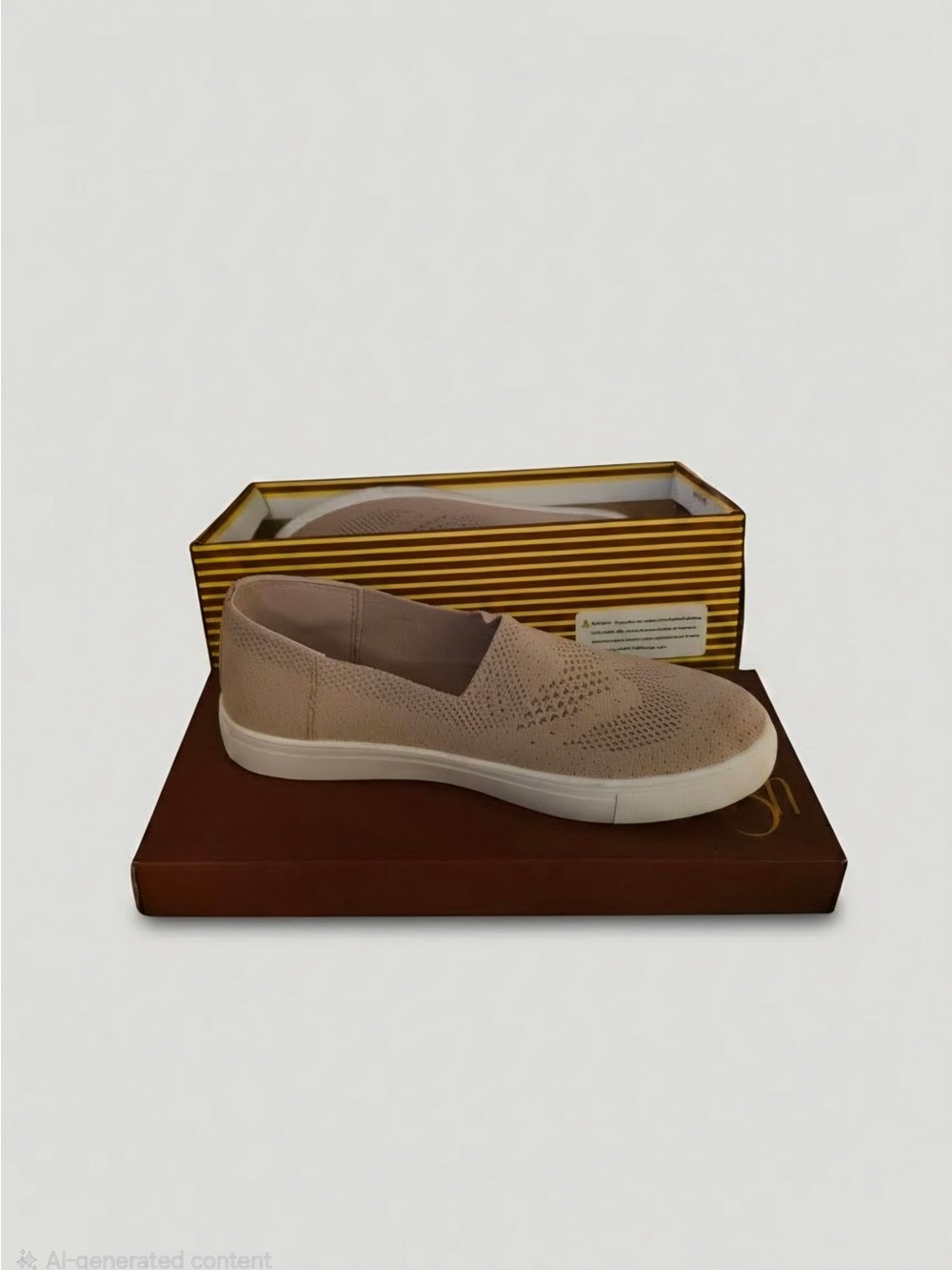 Slip-On Knit Sneaker - Mauve Women's Casual Shoe